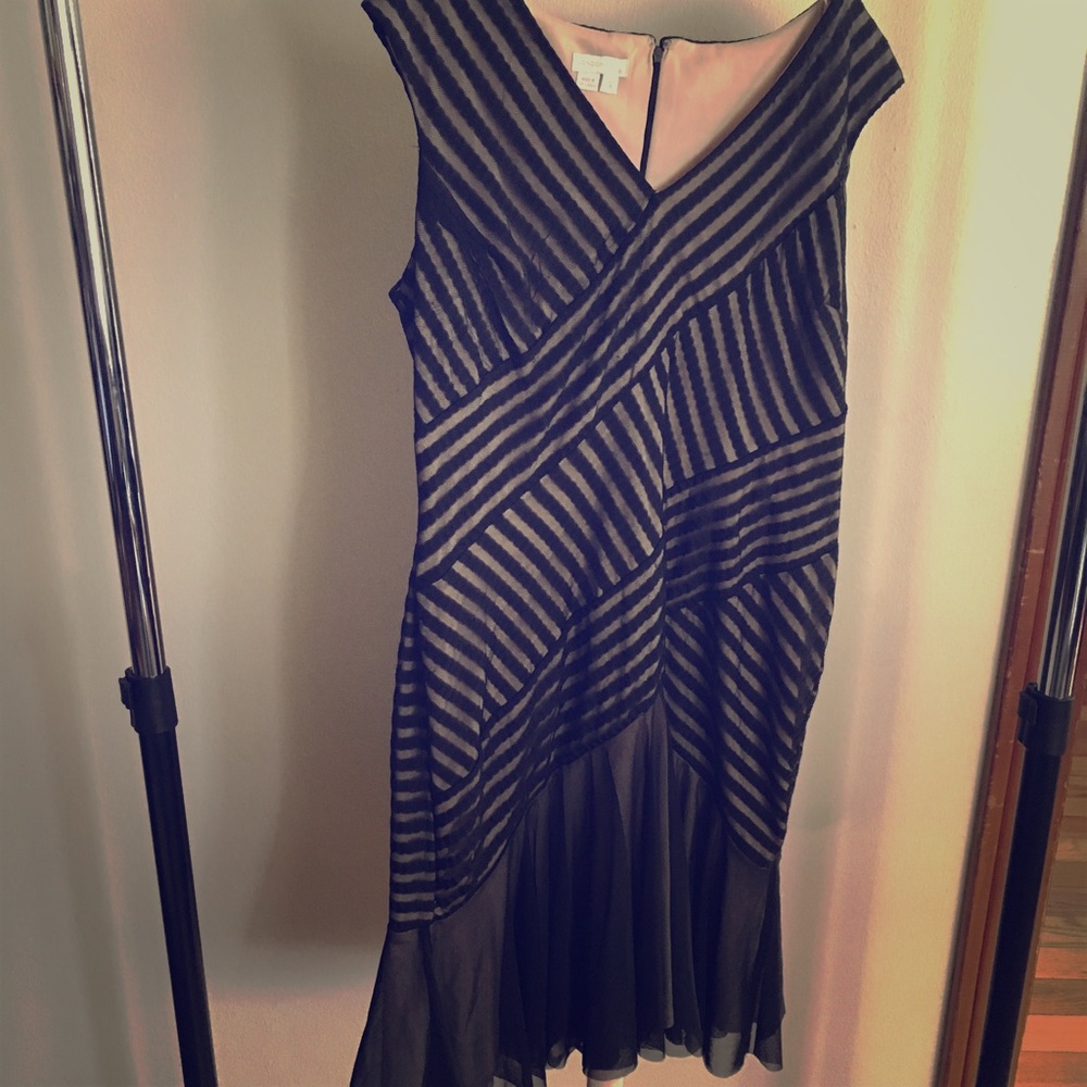 London Times Black 20s style dress 16